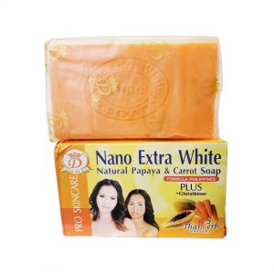 Nano Extra White Papaya & Carrot Soap - 160g