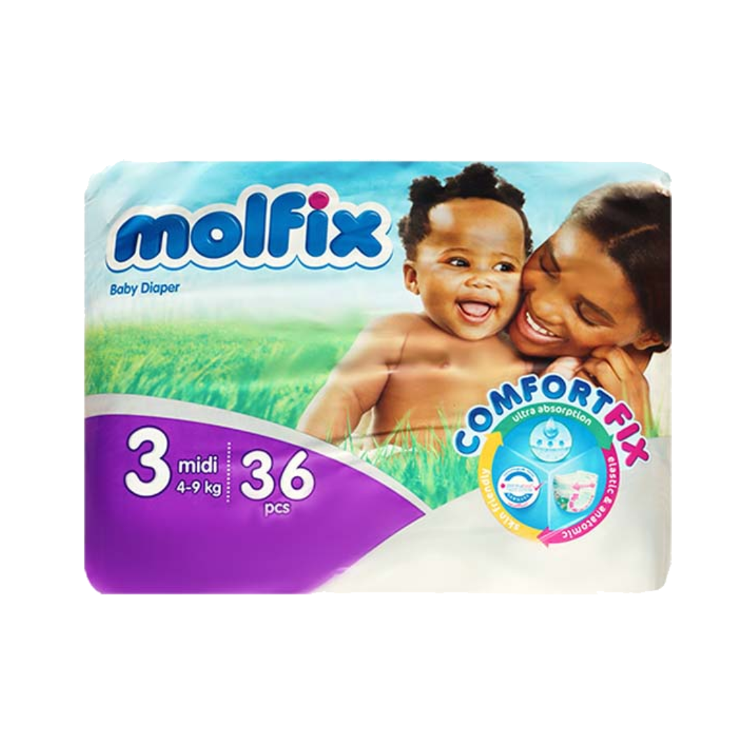 Molfix Baby Diaper Midi – 36 Pcs – ShopOnClick