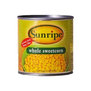 Sunripe Whole Sweetcorn - 185g