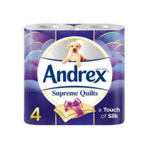 Andrex Tissue Supreme Quilts - 4 rolls