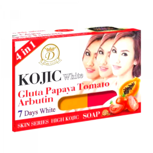 Kojic 7 Days White Bar Soap - Gluta Papaya Tomato Arbutin