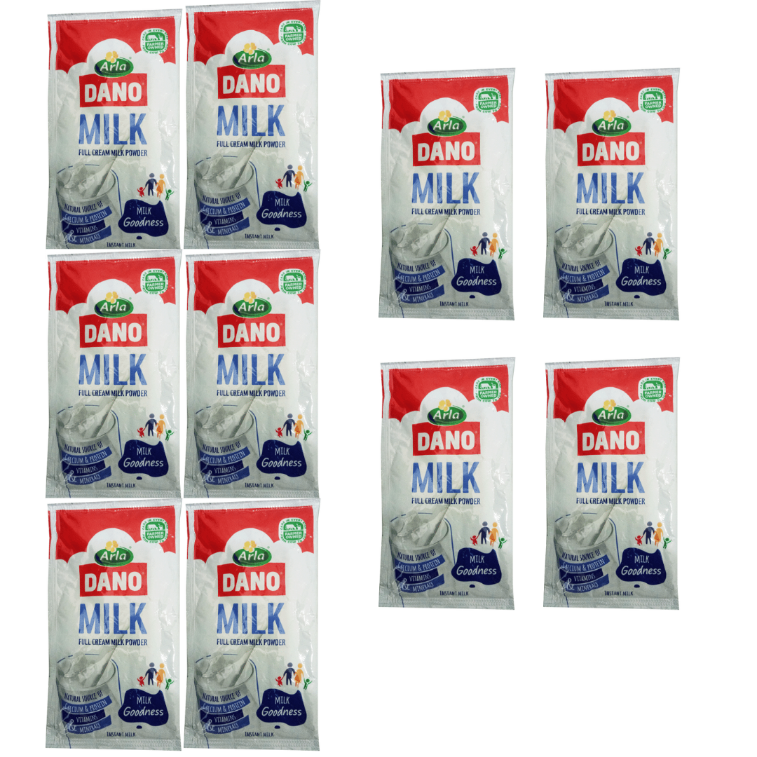 Dano Full Cream Sachet Milk Powder – 16g Roll of 10