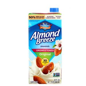 Almond Breeze Unsweetened Milk - 1ltr US