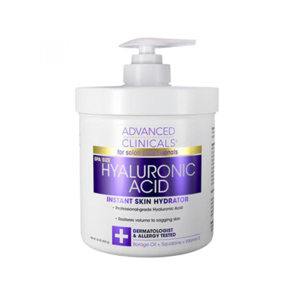 Advanced Clinicals Hyaluronic Acid Anti-Aging Face & Body Cream - 454g