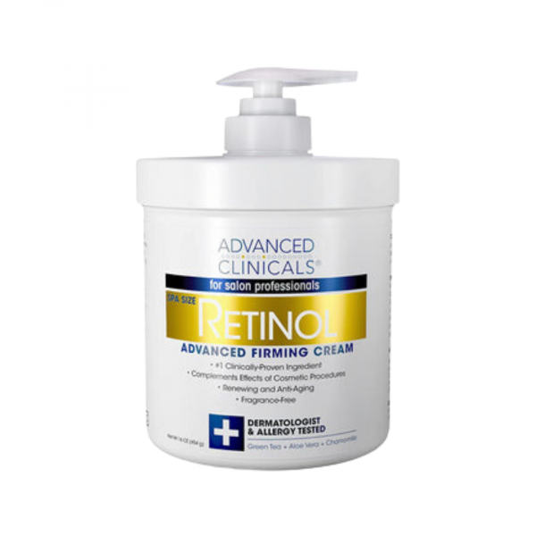 Advanced Clinicals Retinol Anti-Aging Face & Body Cream (Fragrance-Free) - 454g