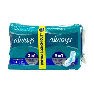 Always 3in1 Value Pack -14 Pads