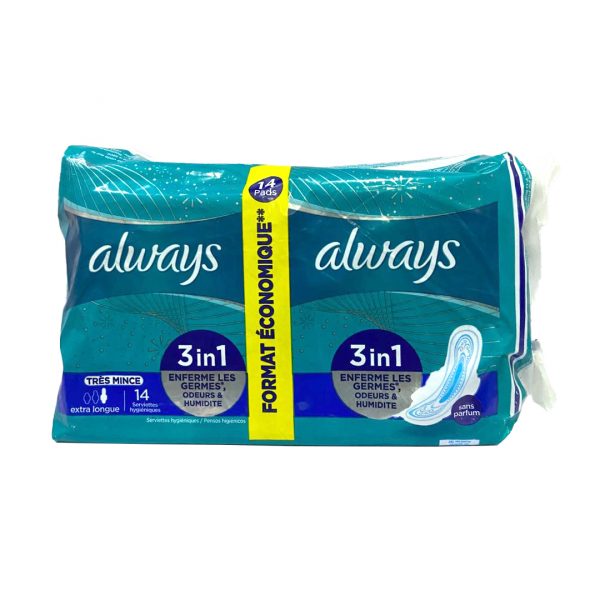 Always 3in1 Value Pack -14 Pads