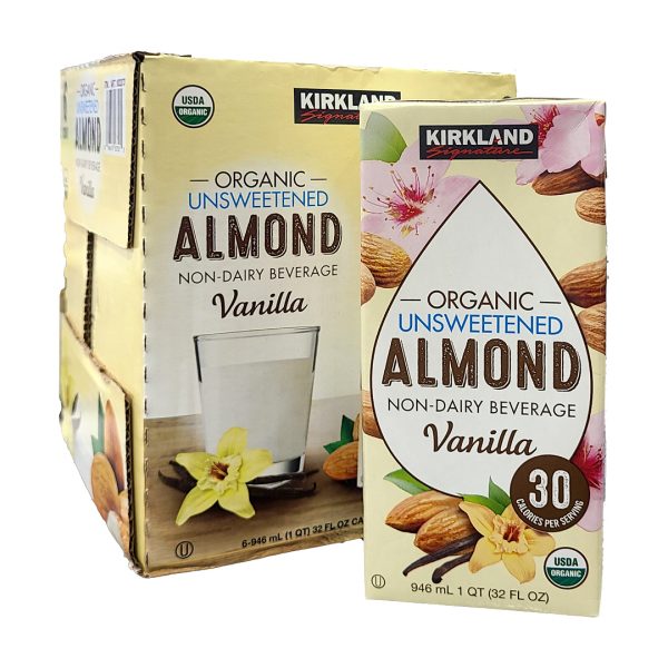 Kirkland Almond Unsweetened Vanilla 946ml x 6