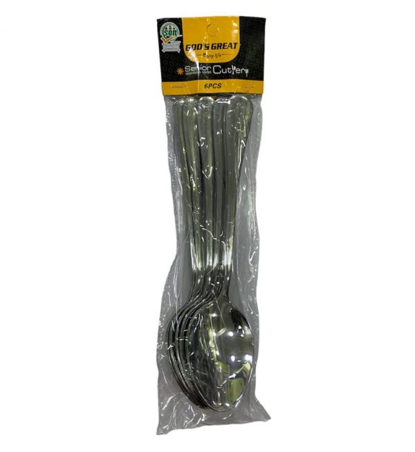 Stainless Steel Cutlery - Spoon  Set By 6