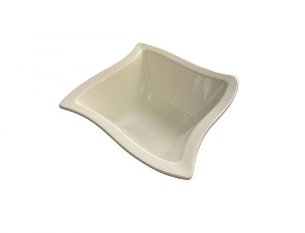 White Square Soup Plate