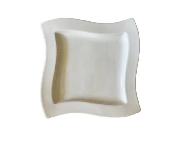 Flat Square white Plate