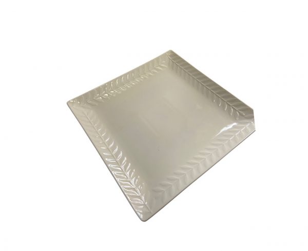 Flat Square white Plate