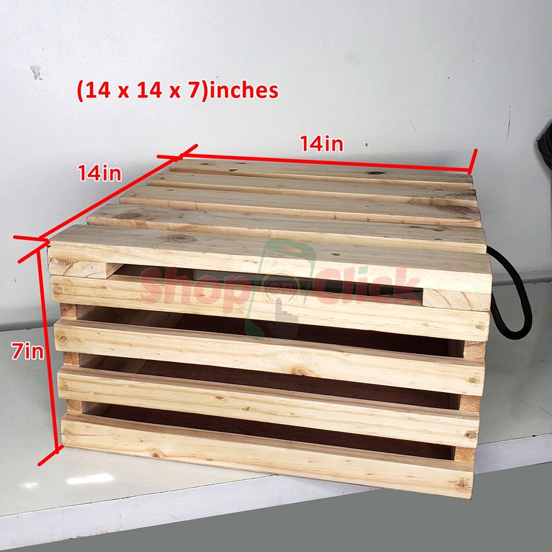 Wooden Box 14" x 14" by 7"