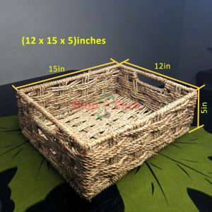 Raffia Basket 12" x 15" by 5