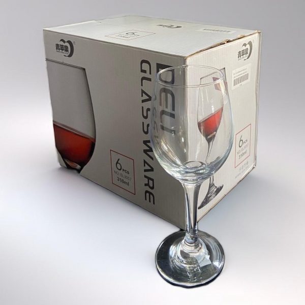 Deli Glass Ware Long Wine Glass -6Pcs