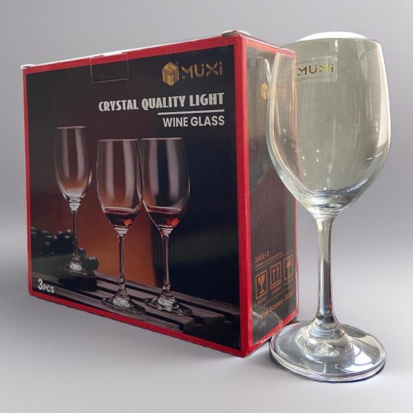 Muxi Crystal Wine Glass - 3Pcs