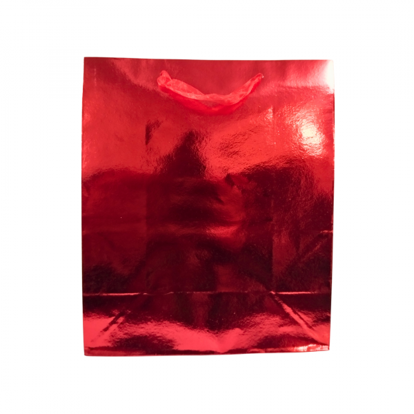Valentine Gift Bag Plain Red - Height11.8icnh, Width10inch,