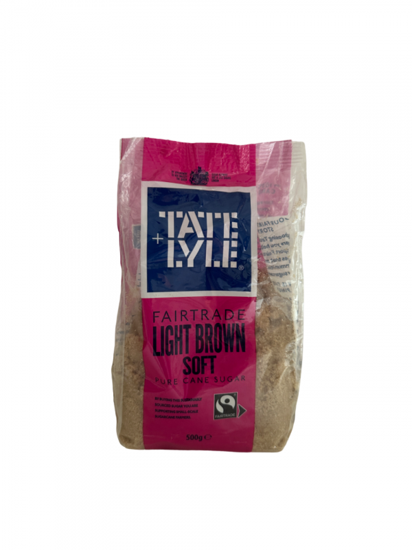 Tate Lyle Fairtrade Light Brown Soft Pure Cane Sugar - 500g
