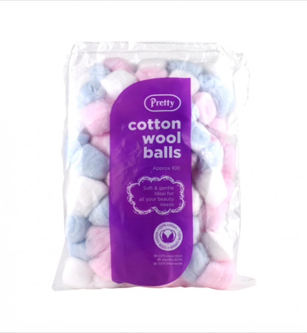 Pretty Cotton Wool Balls - 50g