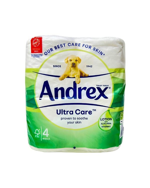 Andrex Ultra Care Tissue Roll - 4 Rolls