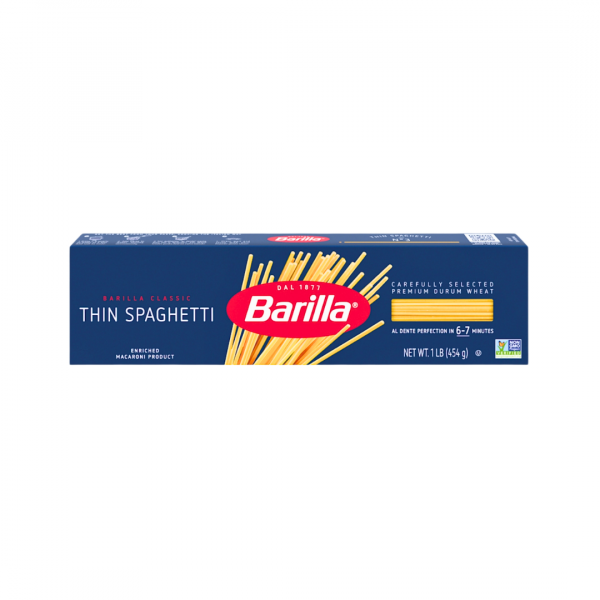 Barilla Thin Spaghetti – 454g