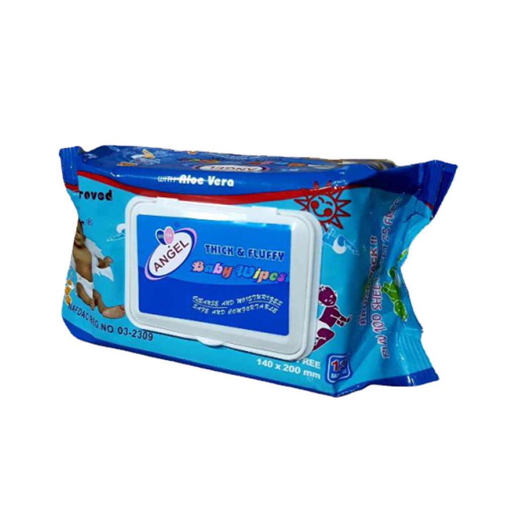 Angel Thick & Fluffy Baby Wipe 125 wipes ShopOnClick