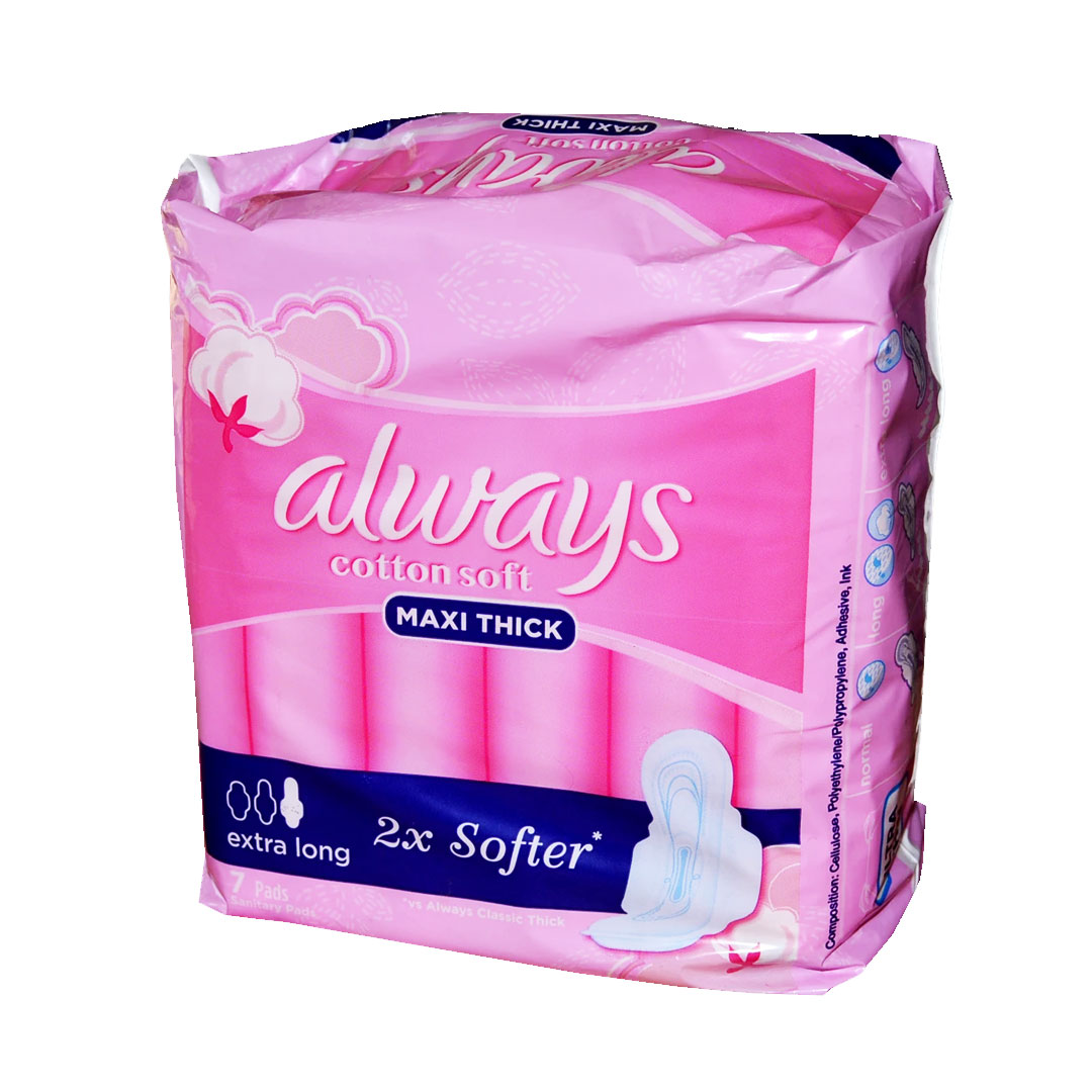 Always Cotton Soft Extra Long Pad 7 Pads Shoponclick