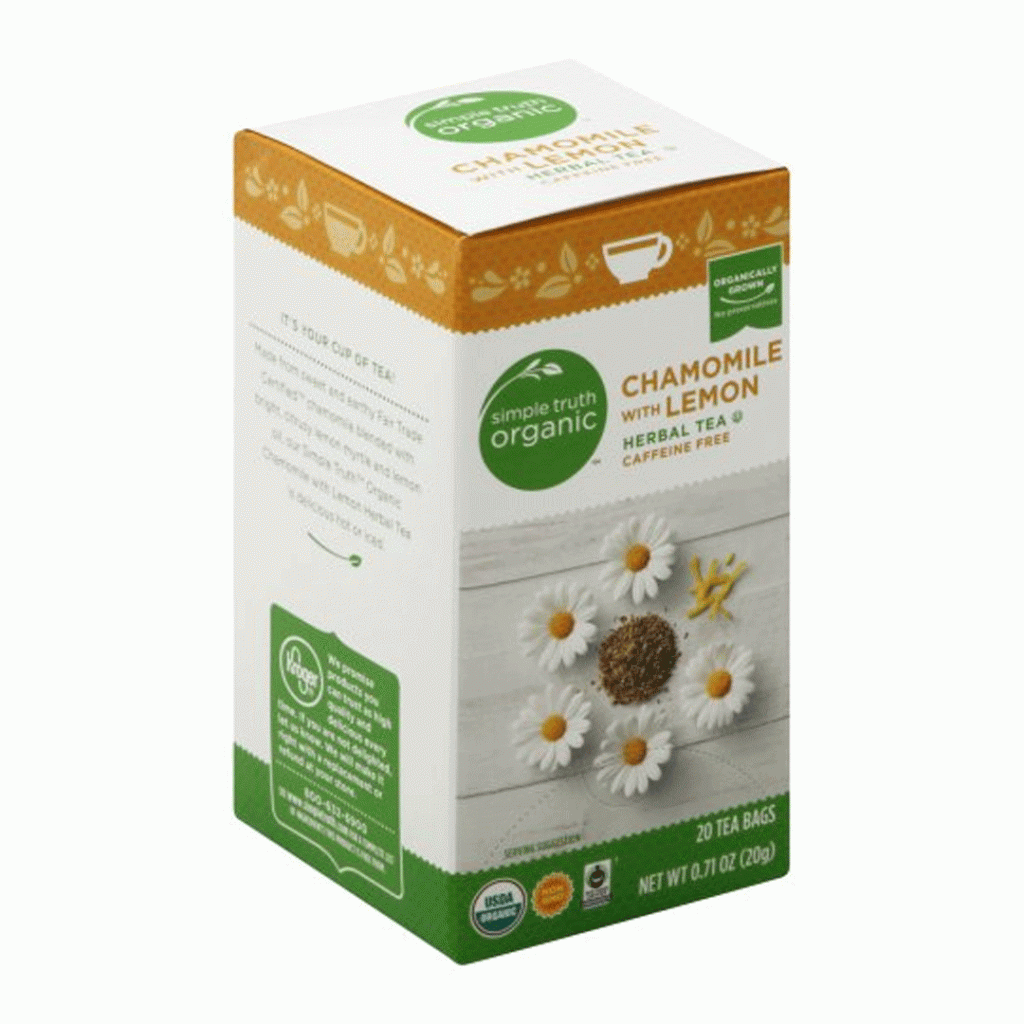 Simple Truth Organic Chamomile with Lemon Herbal Tea 20 Tea Bags (20g