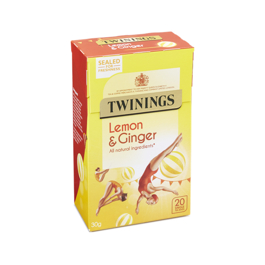 Twinings Lemon & Ginger Tea 20 Single Tea Bags ShopOnClick