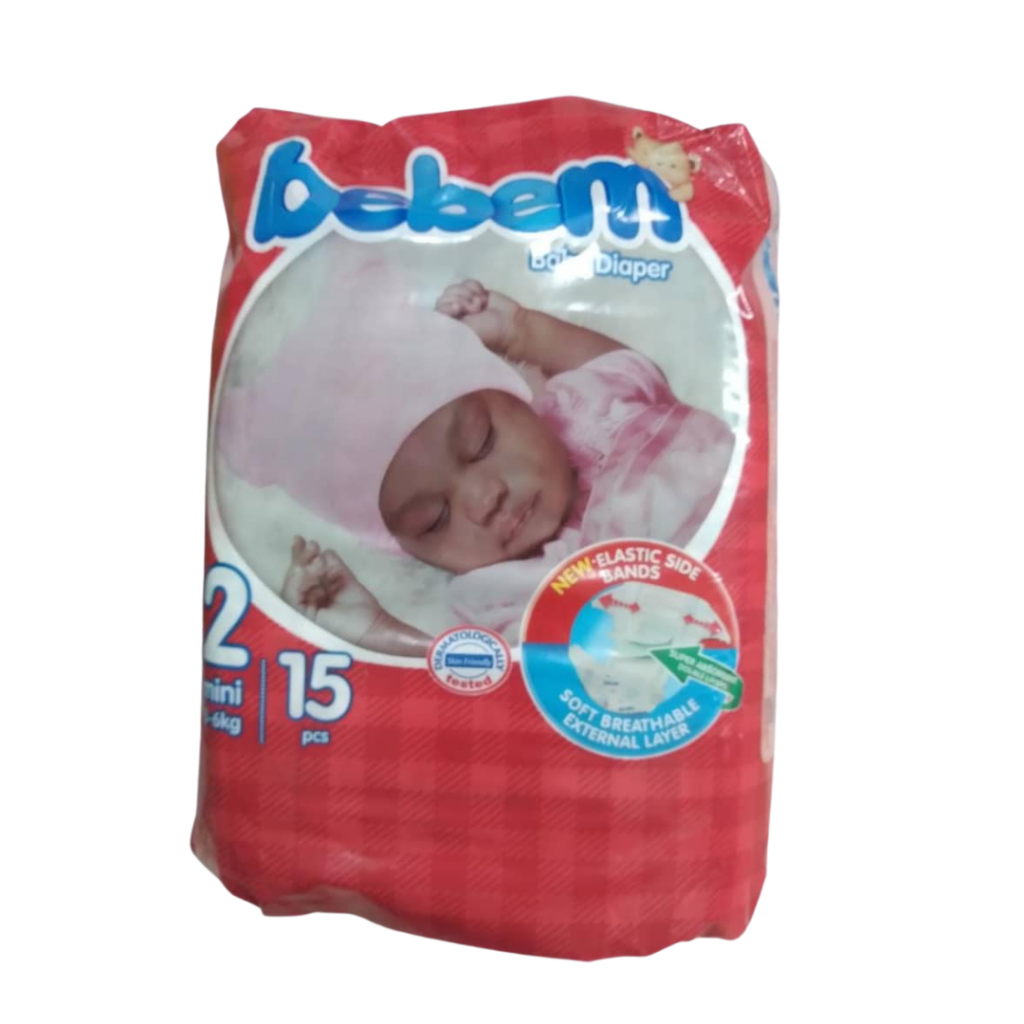Bebem Baby Diaper 2 Mini 15 Pcs ShopOnClick