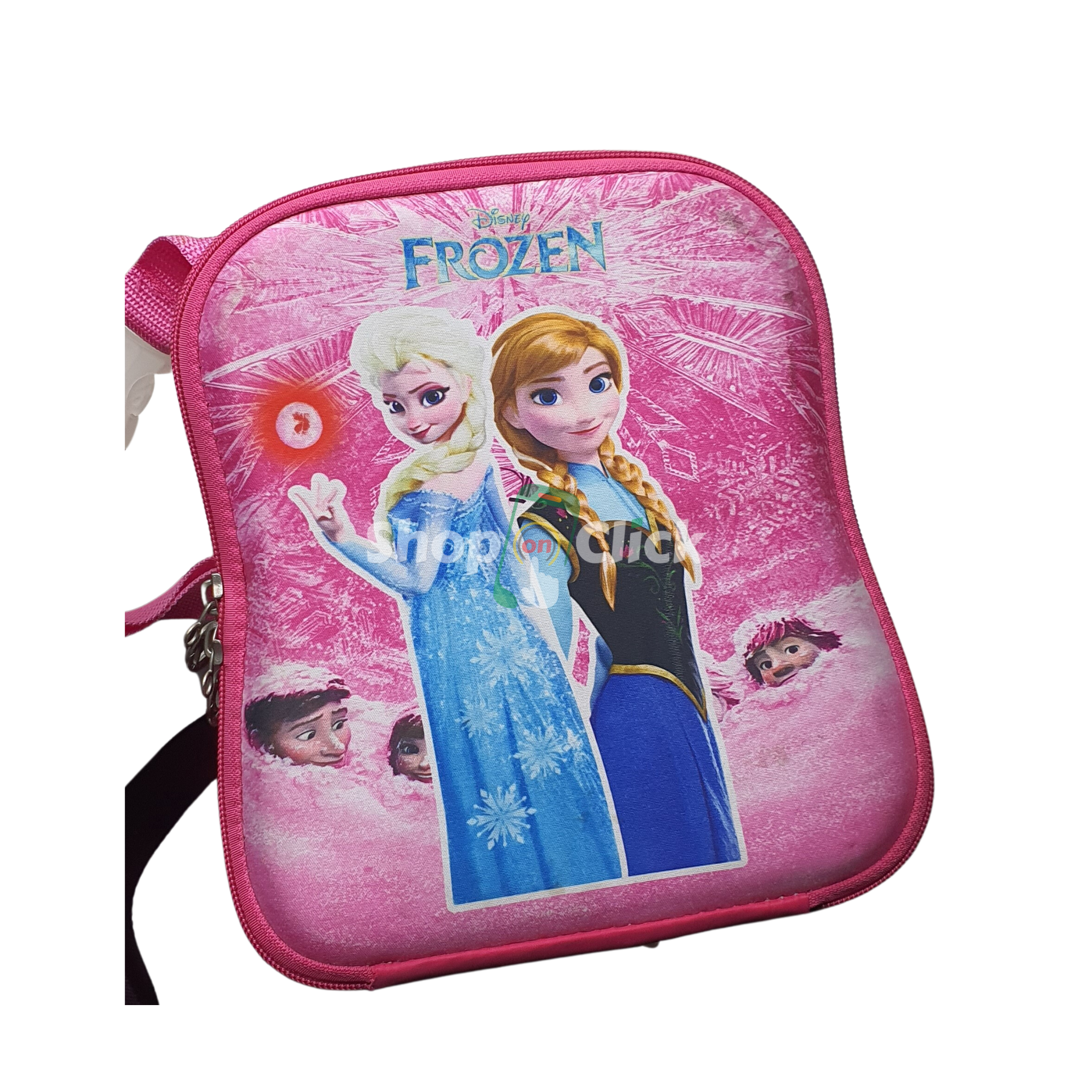 Frozen Rectangle Lunch Bag with Frozen 2-15.5oz Stainless Steel Vector